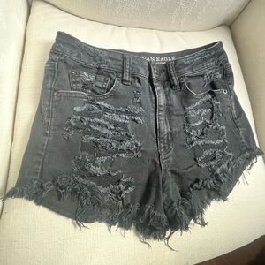 American Eagle Demin Black Shorts